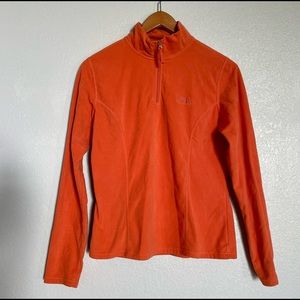 The North Face - Orange Fleece Pullover - Size M